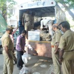 Polling booths set up on Tuesday