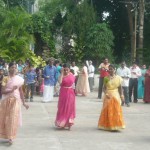 Pongal for breakfast, after Communion at Holy Mass