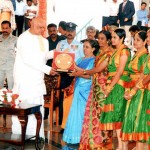Governor felicitates students of Children Garden School 
