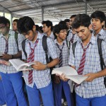 CBSE exams begin: scene at P. S. Senior