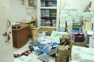 Veena E. Gayathri's office vandalized
