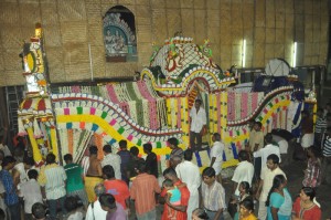 BIG POOPALAKKU TO LORD MURUGAN FOR KIRUTHIGAI -PROCESSION   AT KAPALI TEMPLE  ON 10-5-13