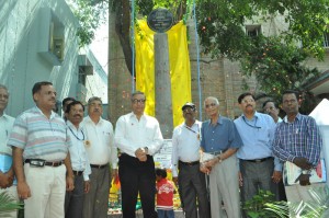 AIR (Chennai )-platinum jubilee memorial pillar at  AIR,campus) on-19-6-13