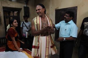 (Working Still)Director Gnana Rajasekaran with Bhama and Abhinay Vaddi