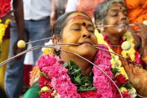 Fire walk at Nagathamman temple, Mylapore