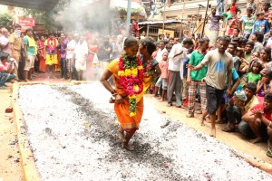 Fire walk at Nagathammman temple, Mylapore