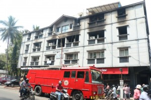 FIRE ENGINE AT CP RAMASWAMY ROAD