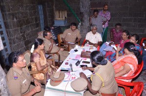 Police meeting at Kapali temple