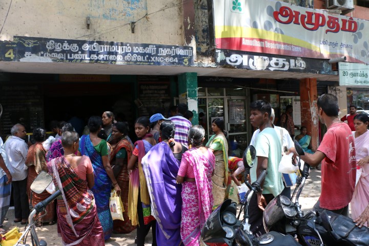 Blackgram dhal being distributed at ration shop at C. P. Ramaswamy Road,  Alwarpet – MYLAPORE TIMES
