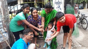 Tree planting at Raja Street, Mandaveli