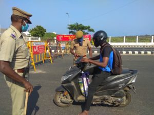 Traffic police, lockdown vehicles check 