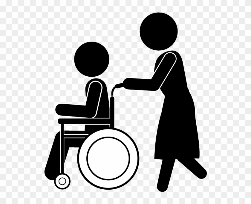 caregiver clip art black and white