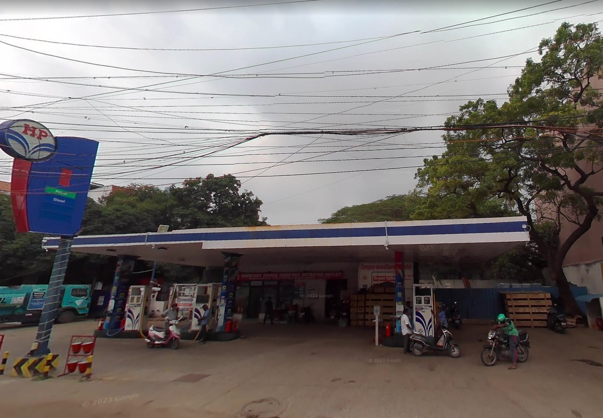 MYLAPORE TIMES – Chennai Metro: Petrol station brought down on R H Road